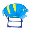 Cute Fish Pattern Soft Outdoor Moon Folding Chair for Kids