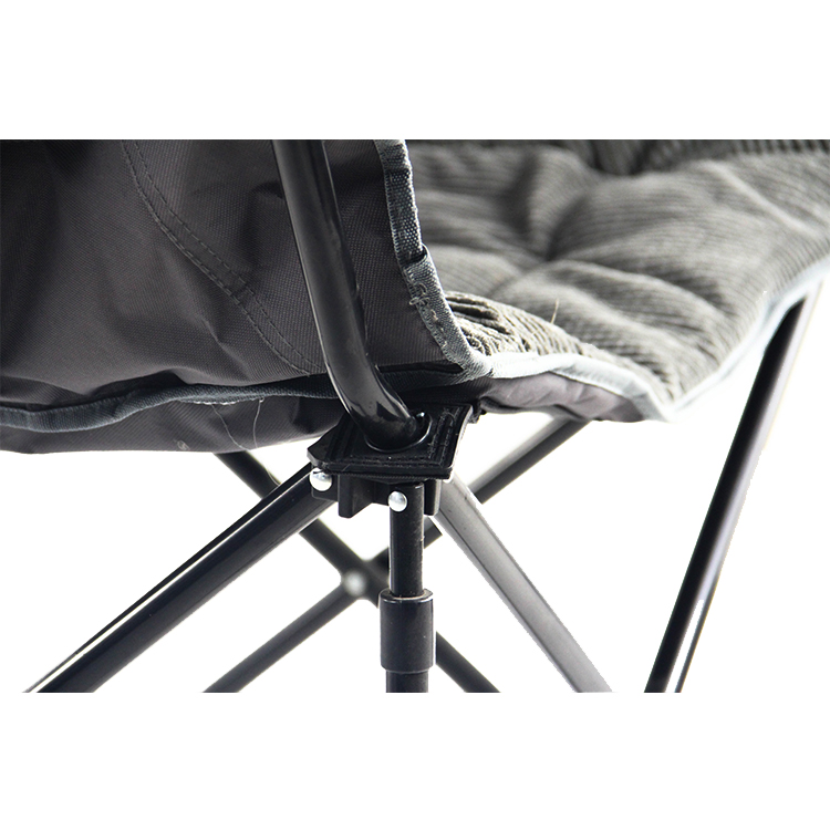 Custom OEM Indoor Leisure Steel Tube Comfortable Heavy Duty Folding Chair Wholesale Moon Chair