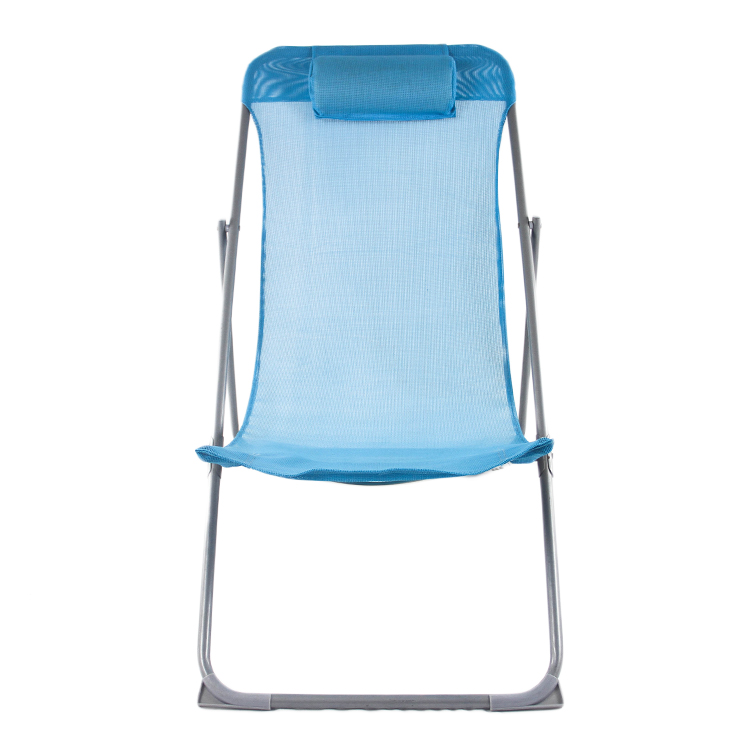 Foldable Lay Flat Chaise Lounge Beach Chair