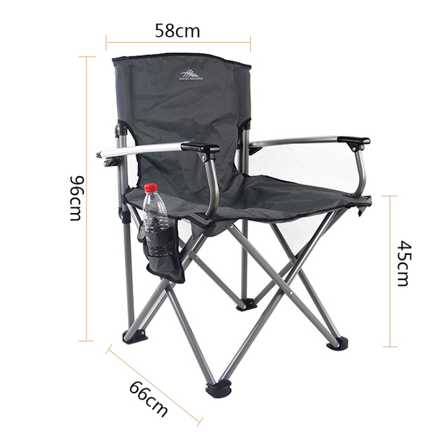 OEM Metal Frame Safe Durable Picnic Chair Heavy Duty Camping Chair