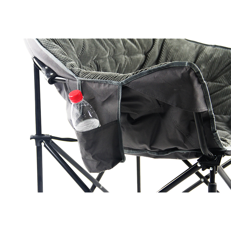 Custom OEM Indoor Leisure Steel Tube Comfortable Heavy Duty Folding Chair Wholesale Moon Chair